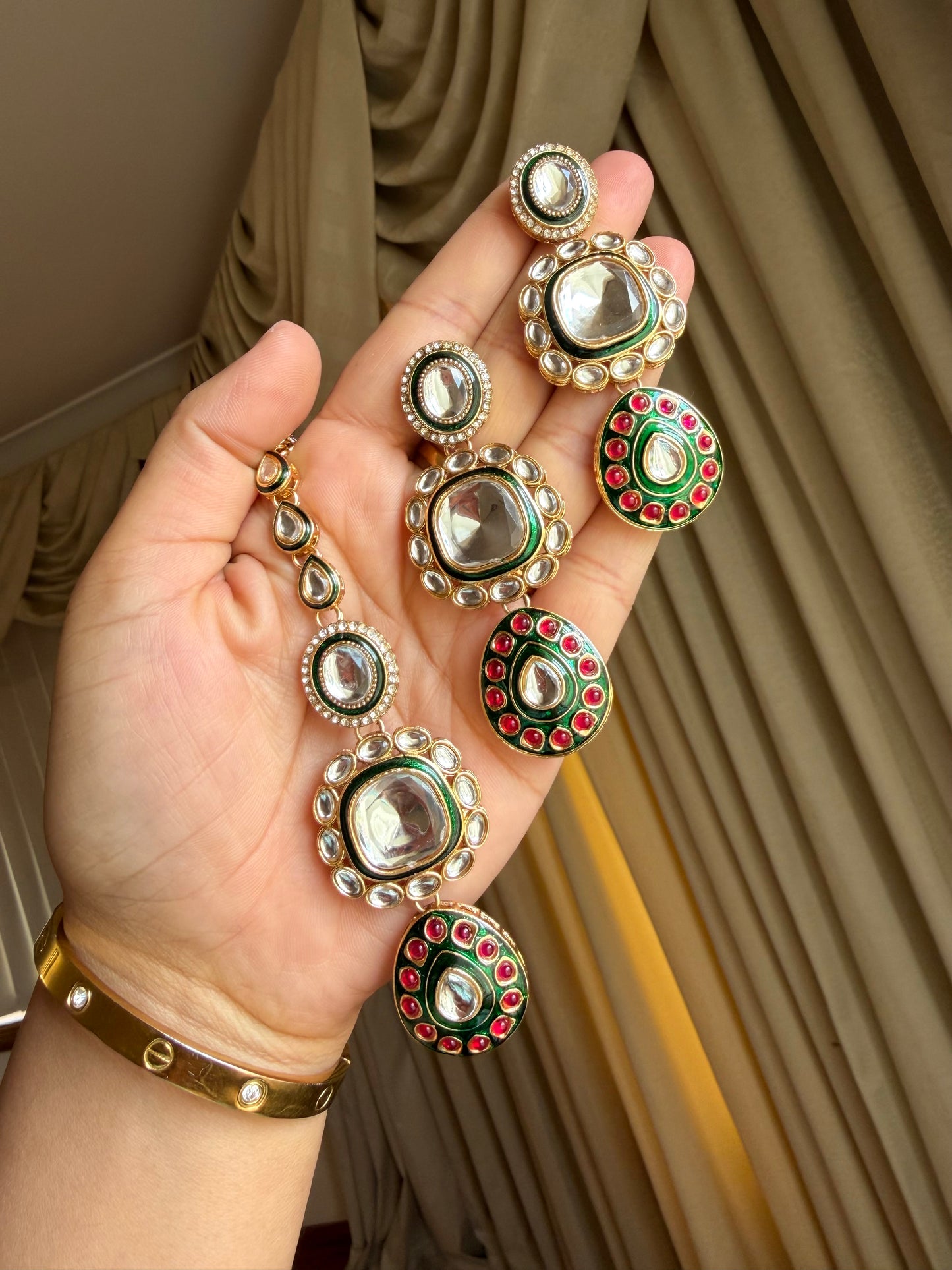 Kundan necklace set