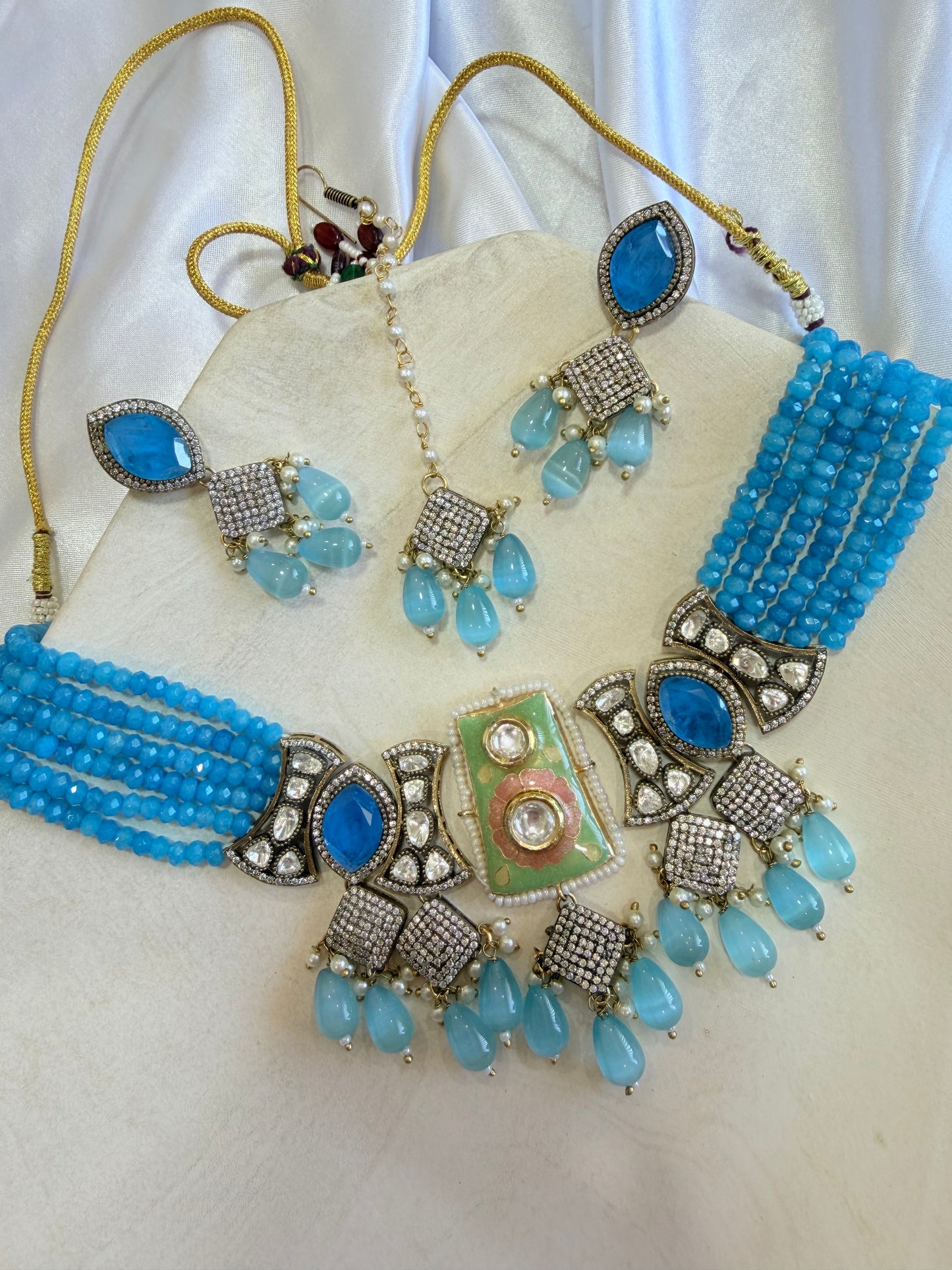 Premium moissanite necklace set