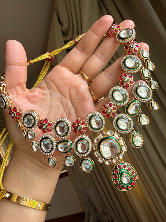 Kundan necklace set