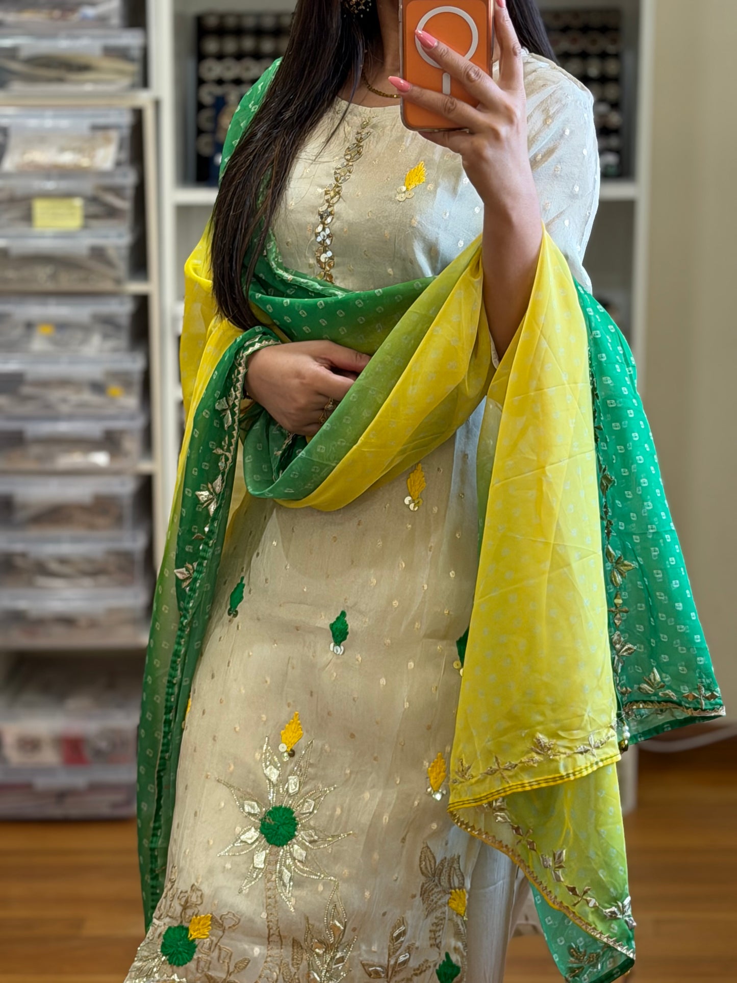 Elegant Handcrafted Shimar Jacquard Suit Set