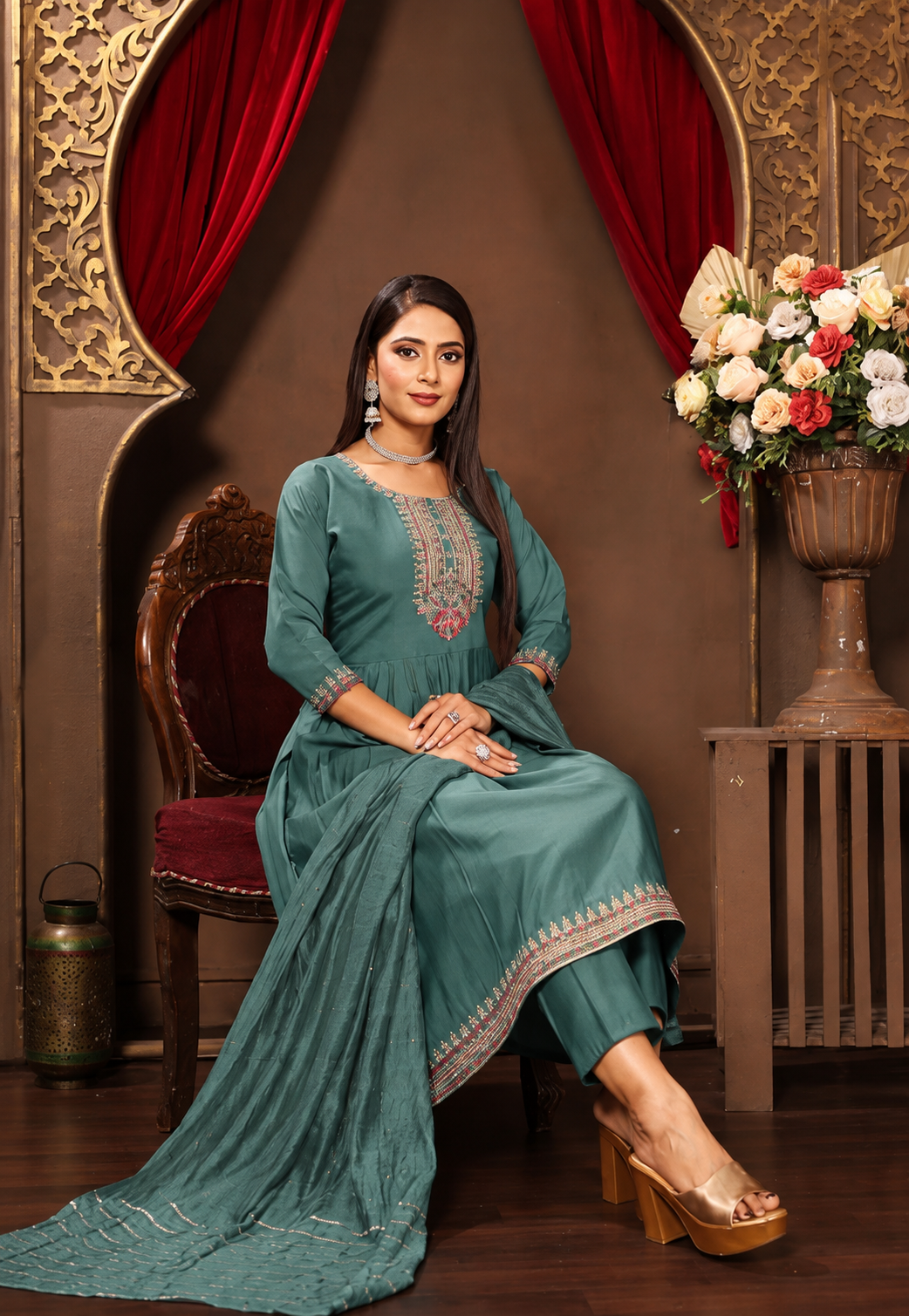 Roman silk frock suit