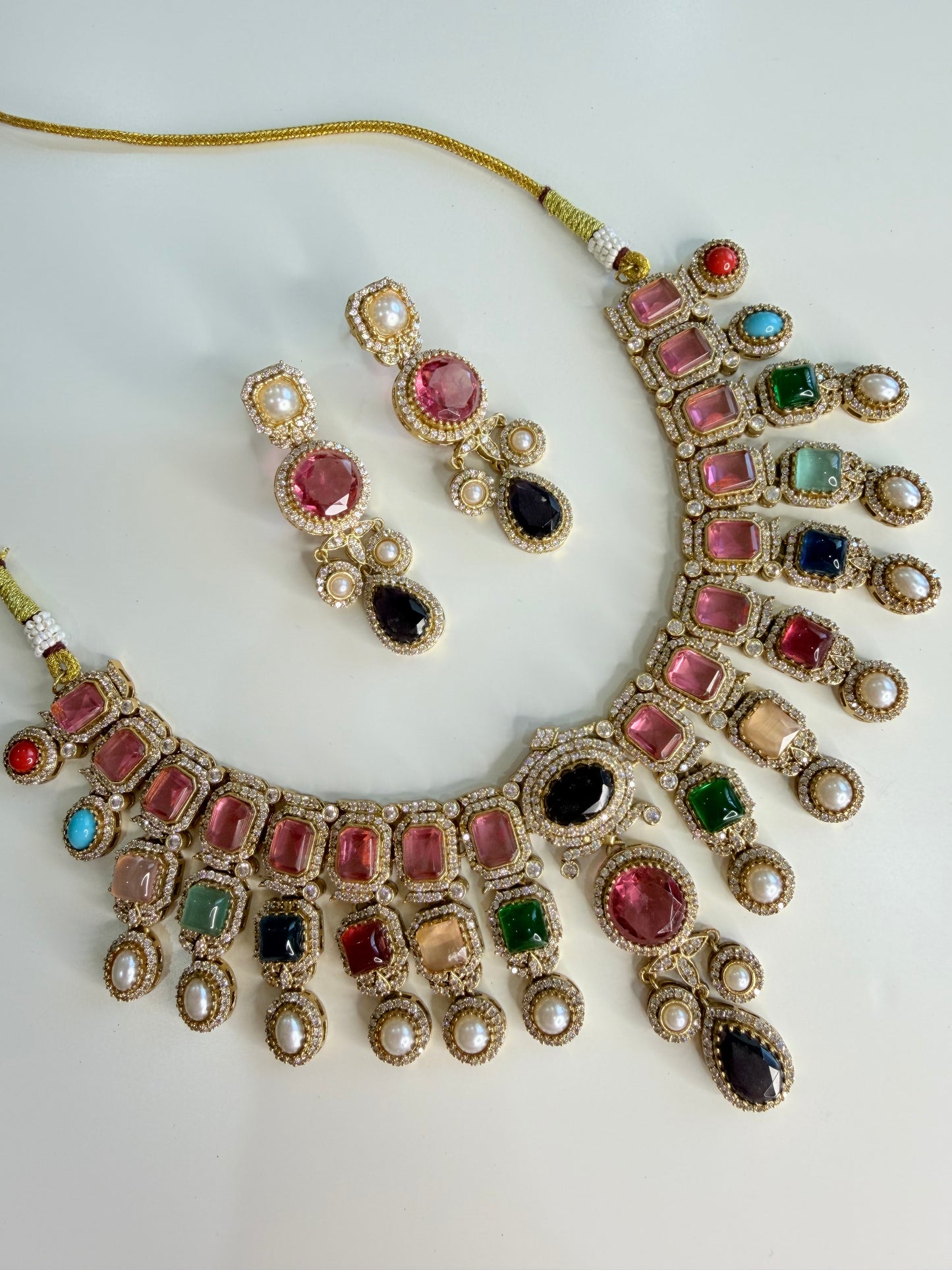 Premium moissanite necklace set