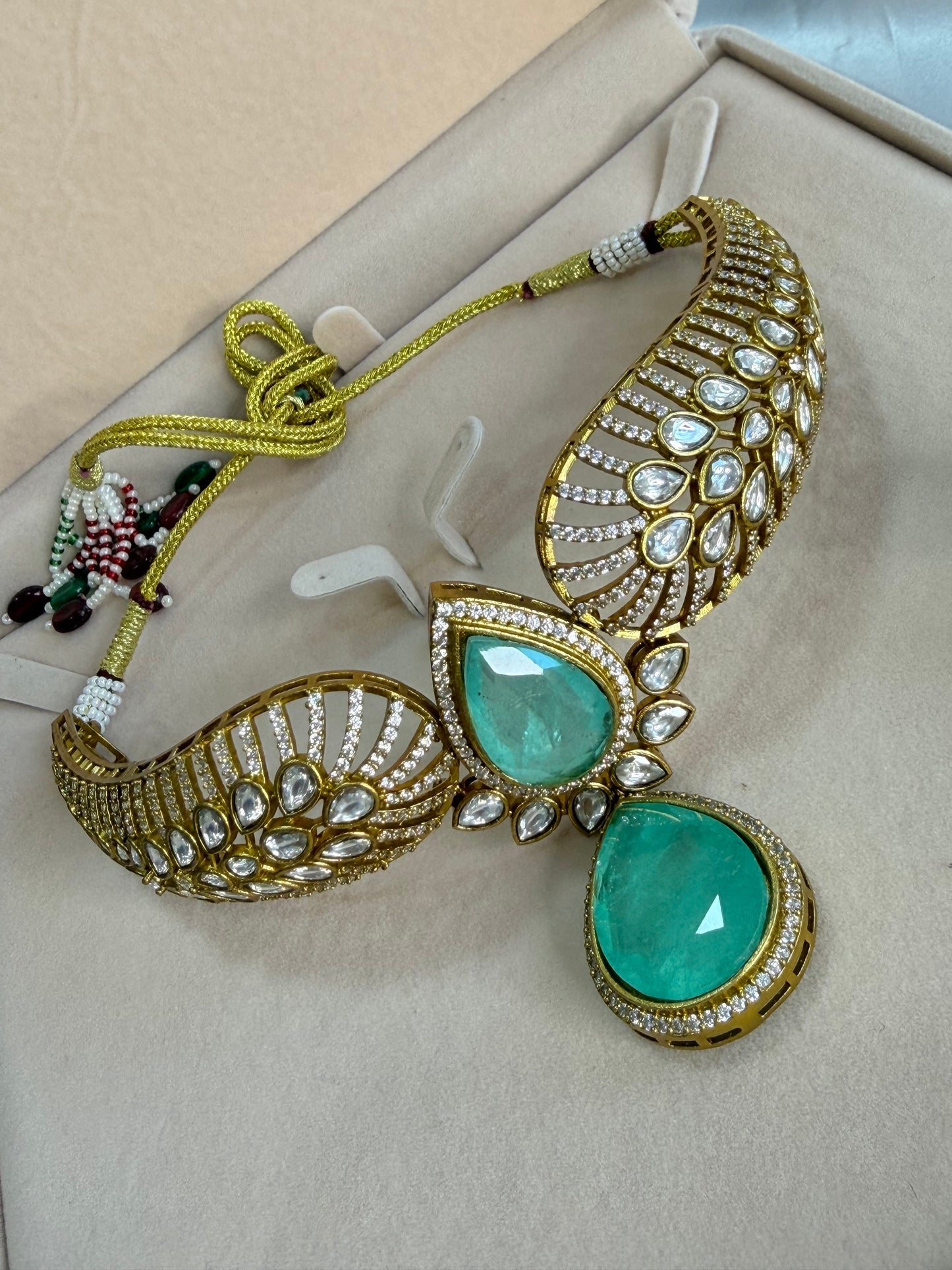 Premium moissanite necklace set