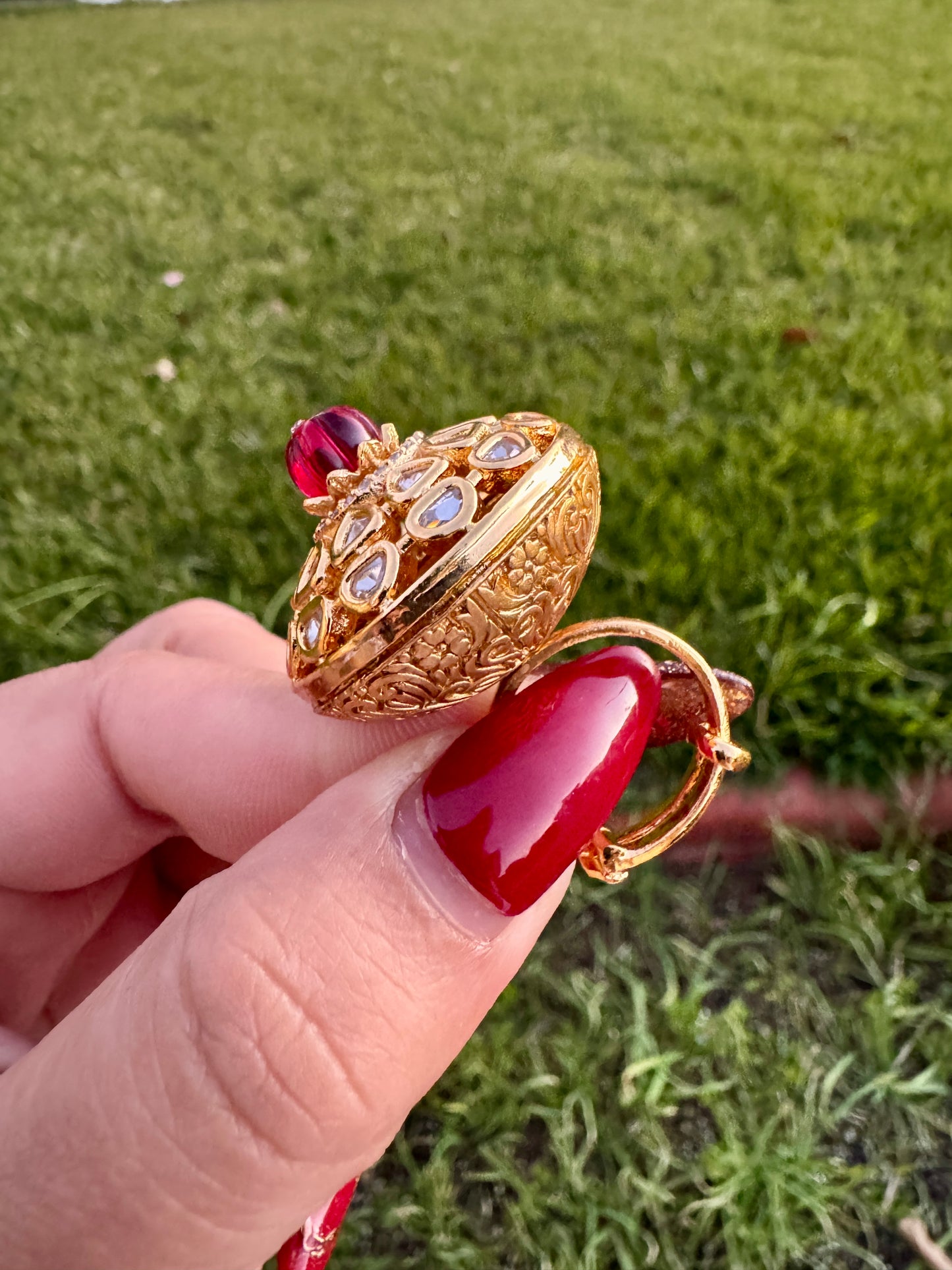 22kt gold plated tyani inspired ring( Adjustable)