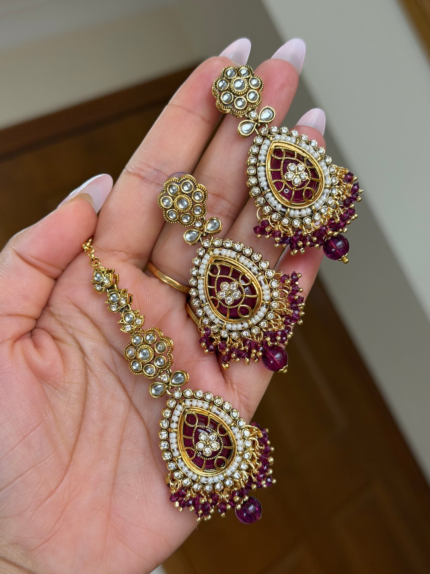 Kundan earrings