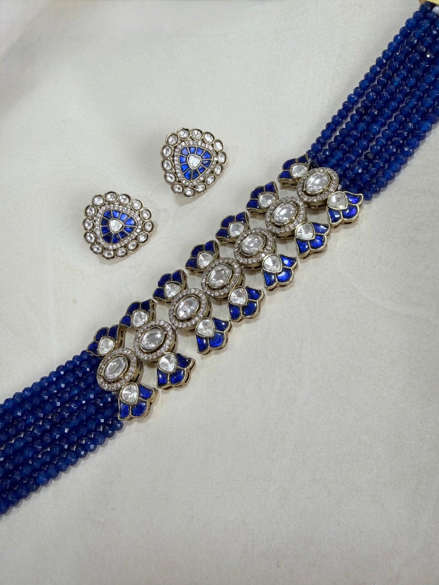 Premium kundan chokar set
