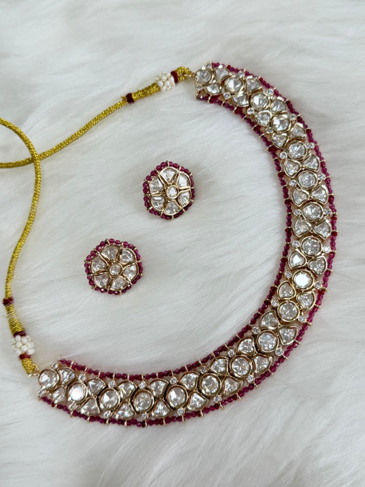 Tyani inspired necklace set(Ruby)
