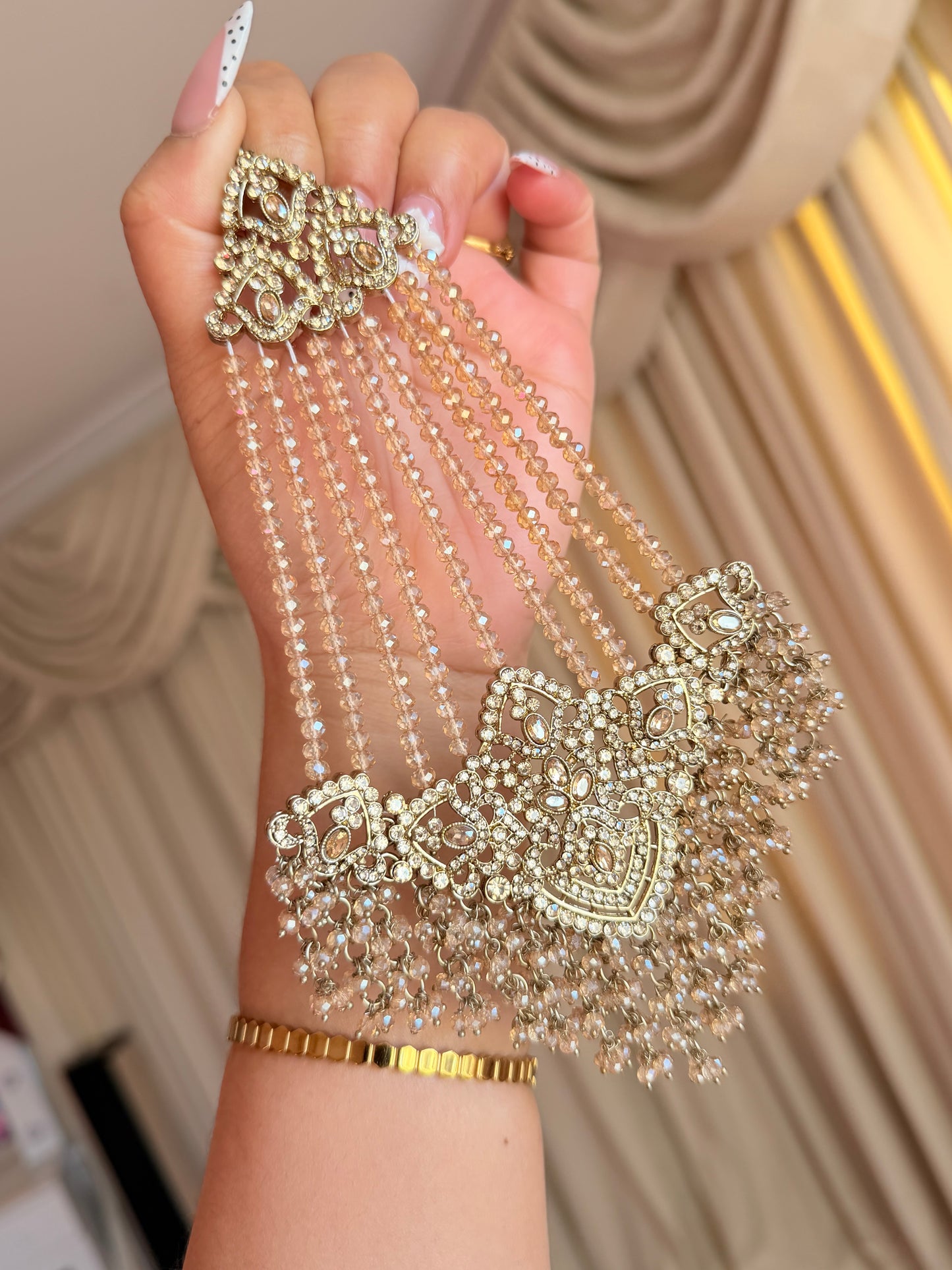 Heavy Polki necklace set
