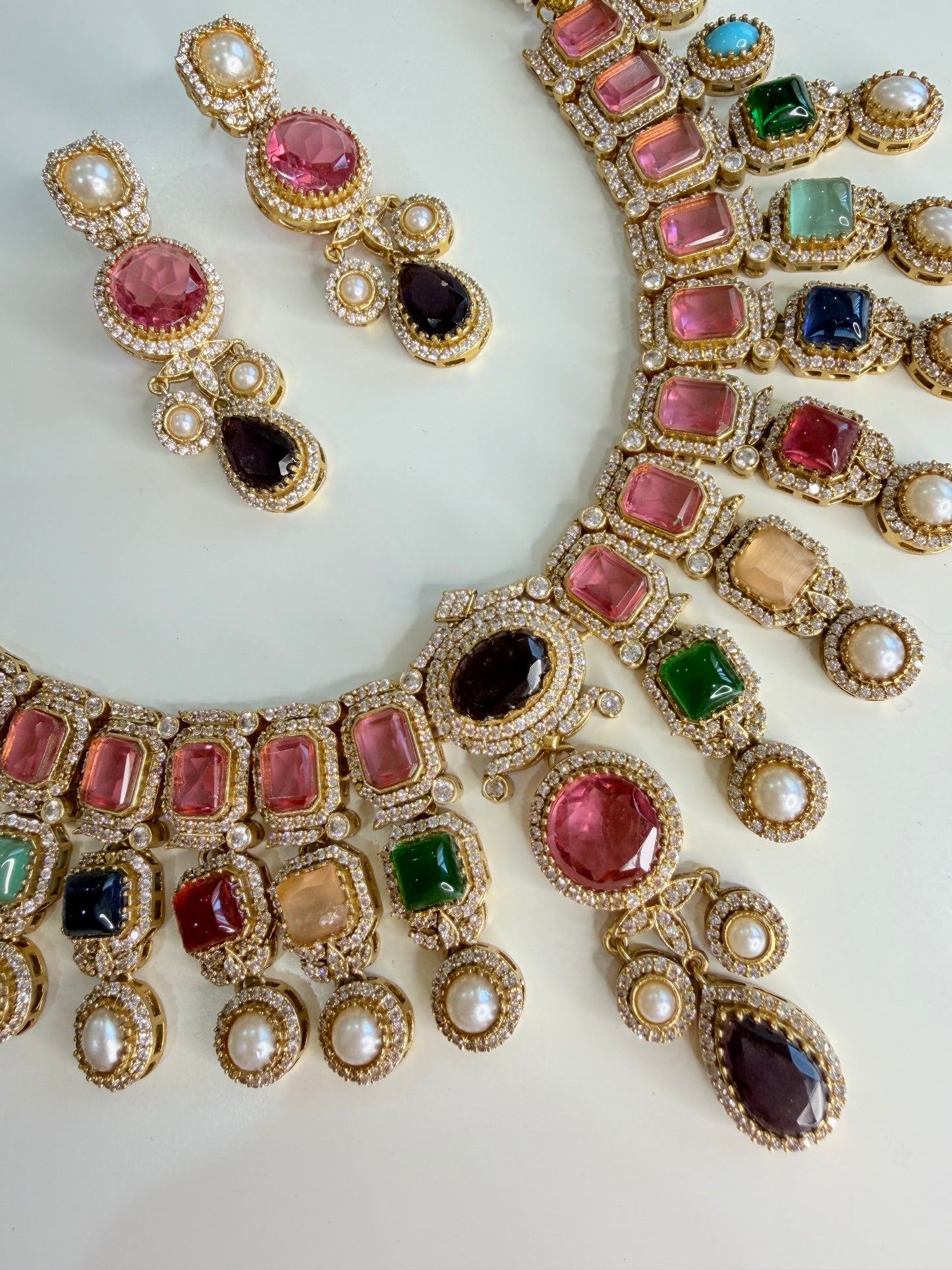 Premium moissanite necklace set