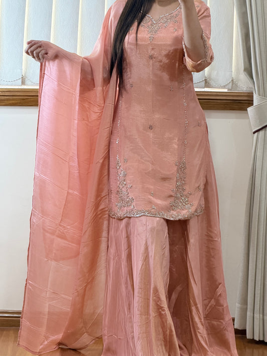 Viscose Shimmer Heavy Handwork Suit