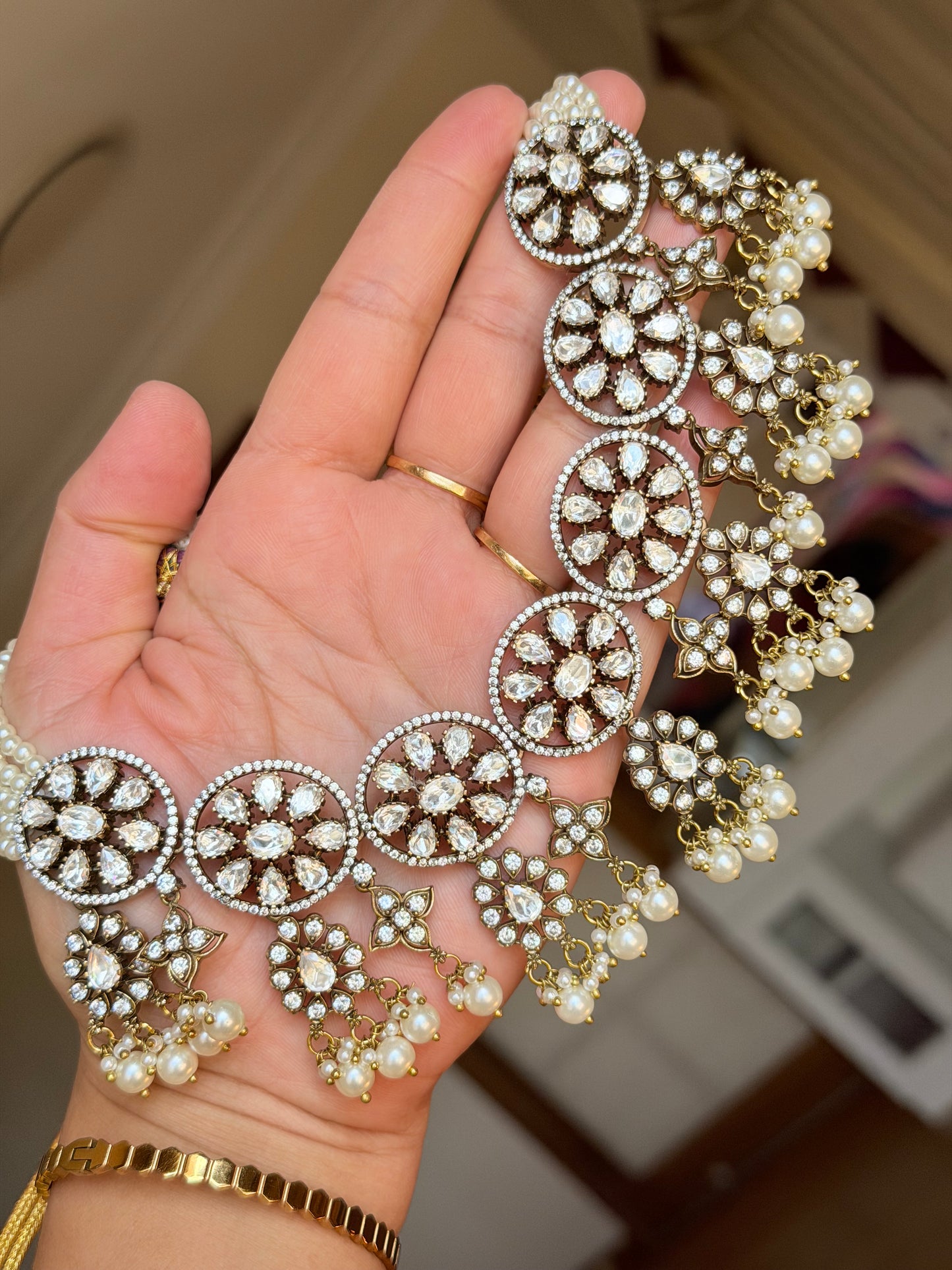 Moissanite necklace set