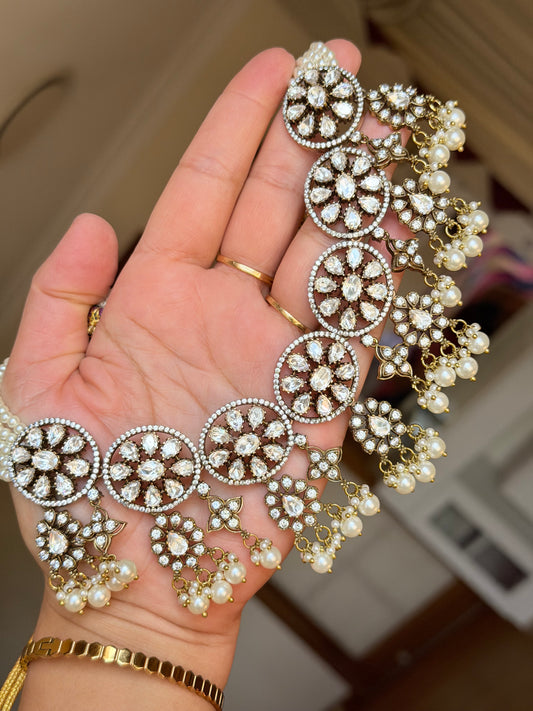 Moissanite necklace set