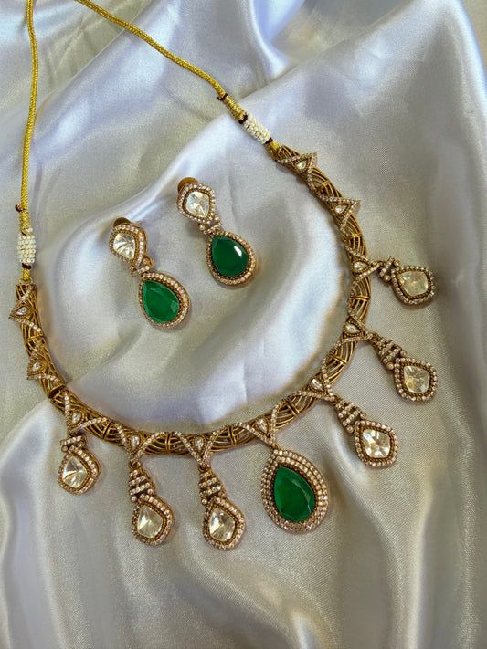 Premium moissanite necklace set