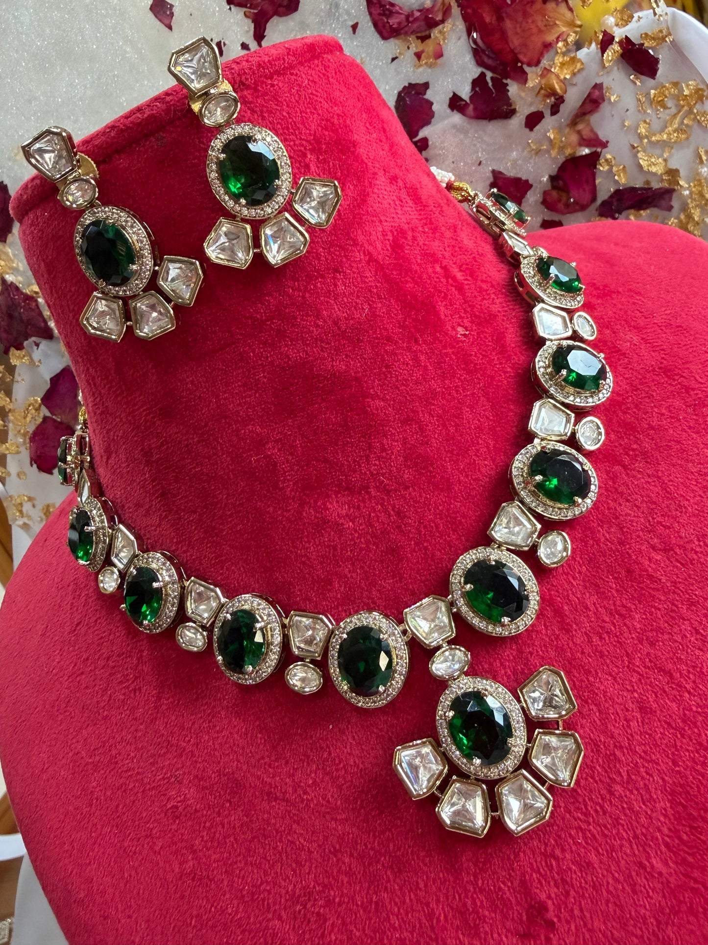 Premium moissanite necklace set