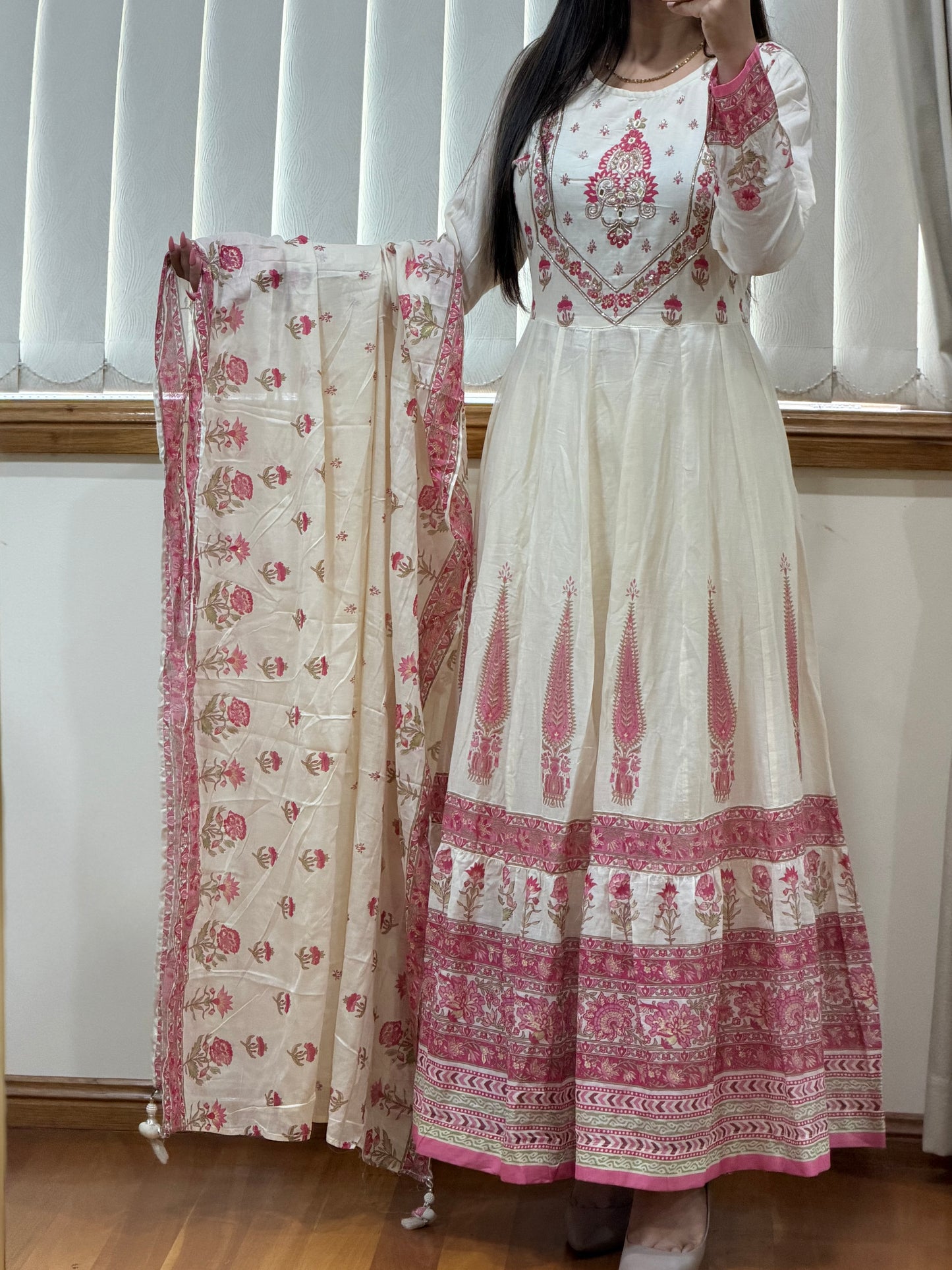 Premium Cotton anarkali