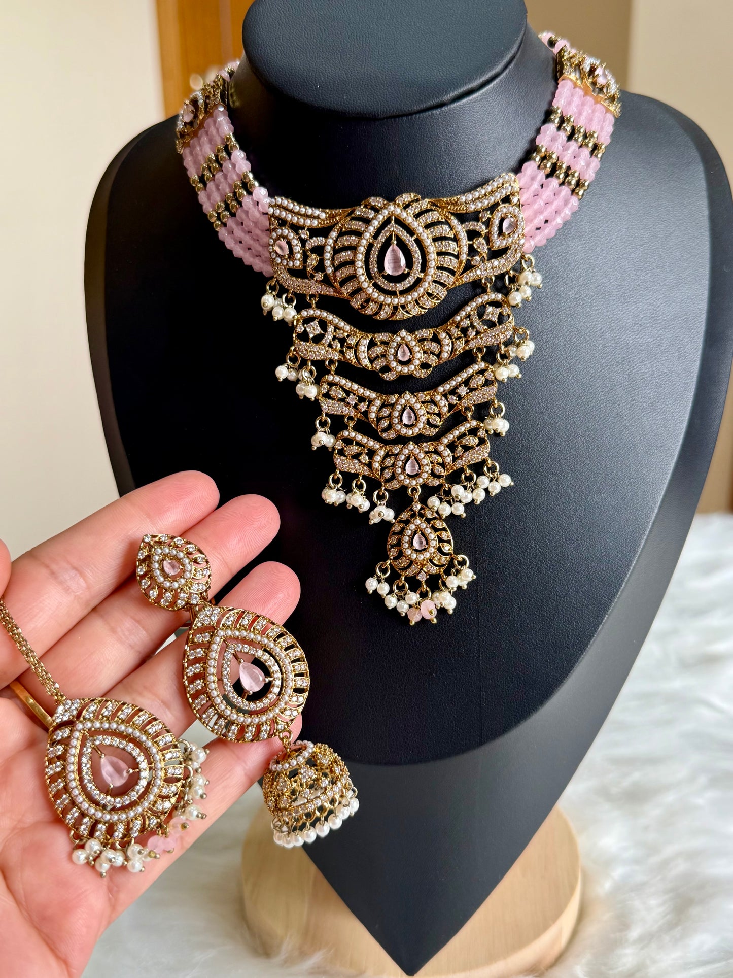 Premium Quality AD Necklace Set