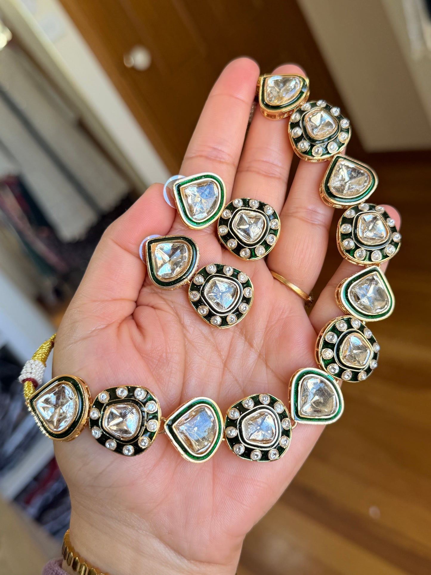 Kundan necklace set