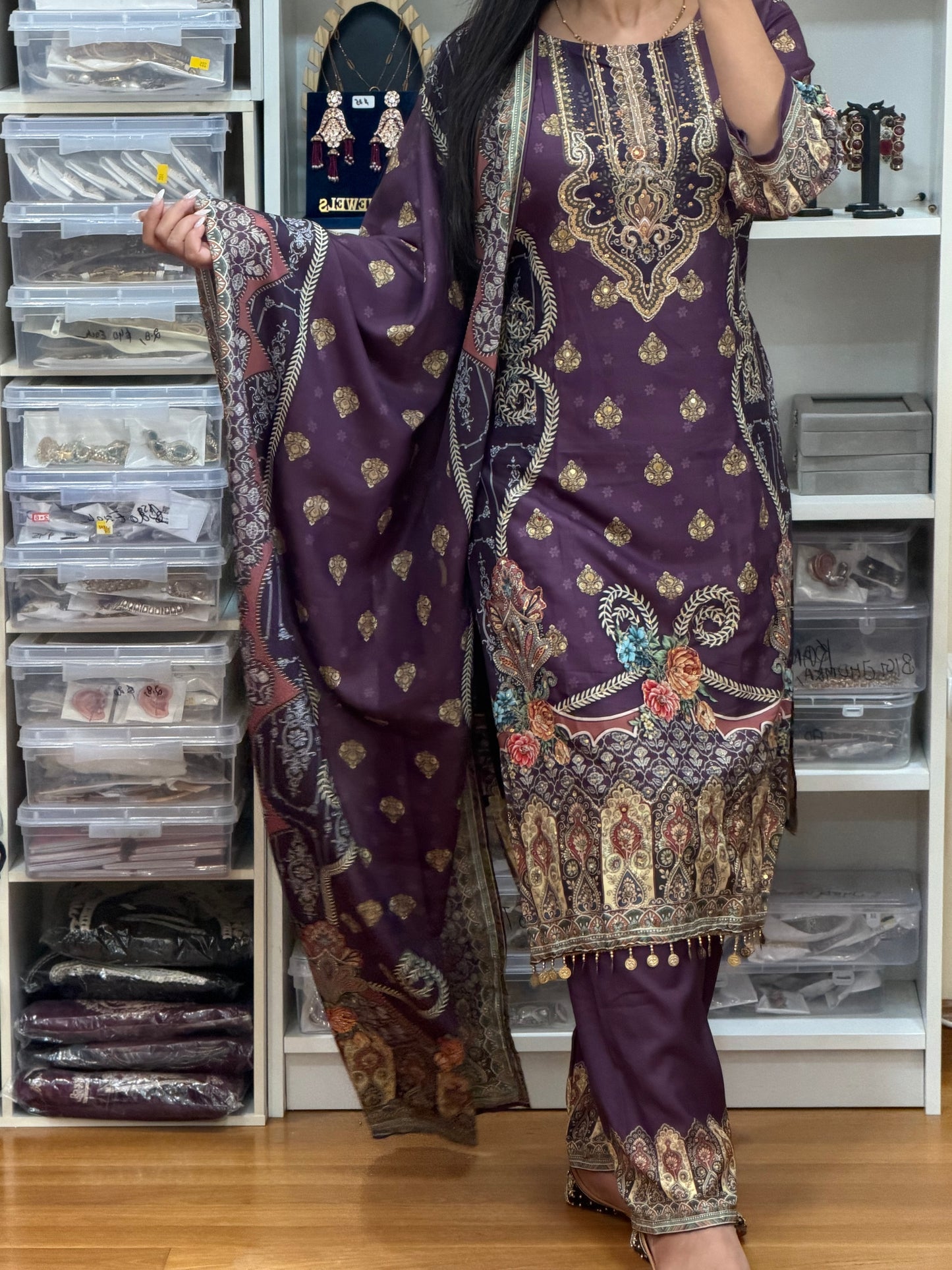 Beautiful deep plum/wine purple suit