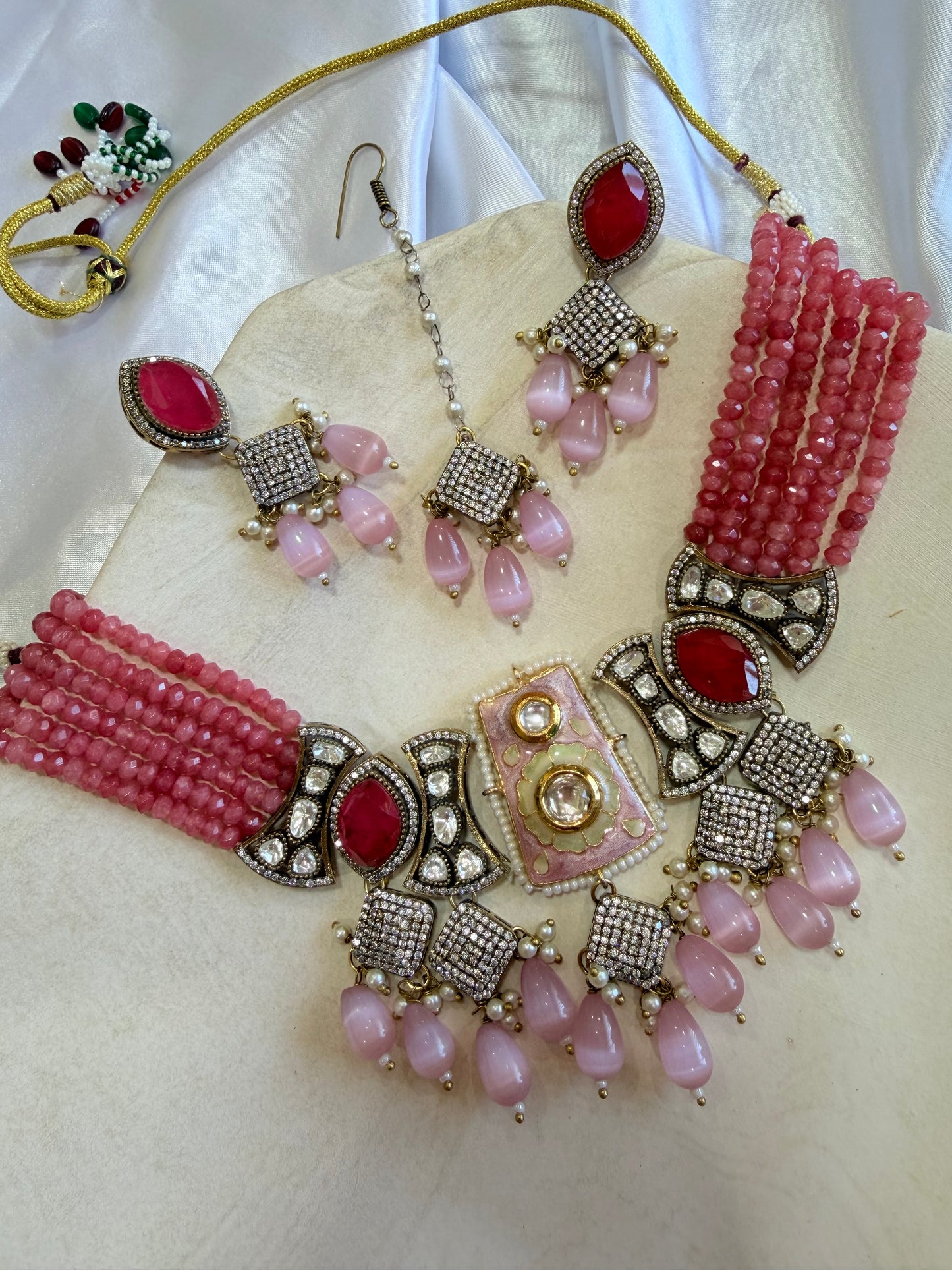 Premium moissanite necklace set