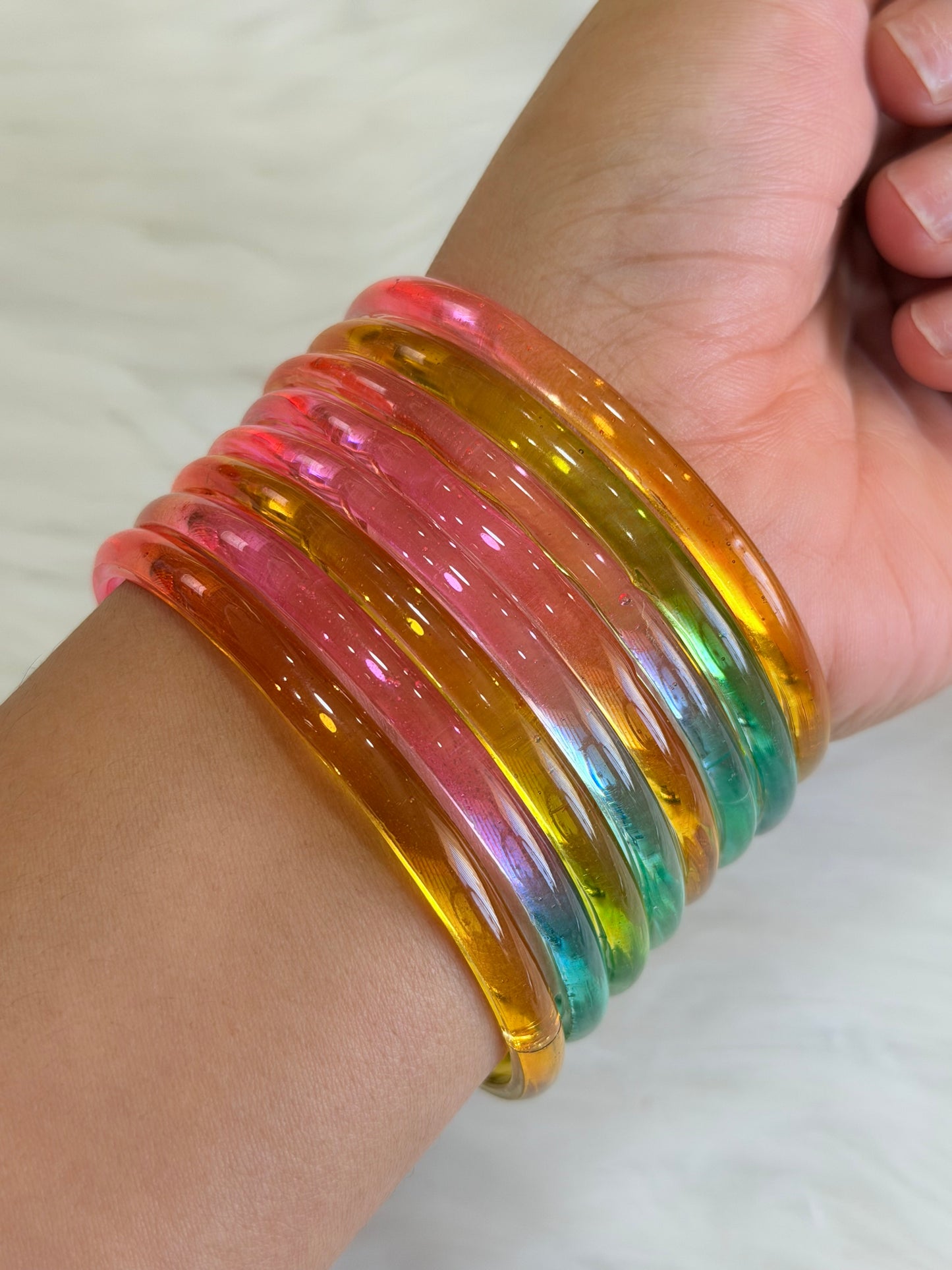 Jelly bangles (Set of 8 bangles )