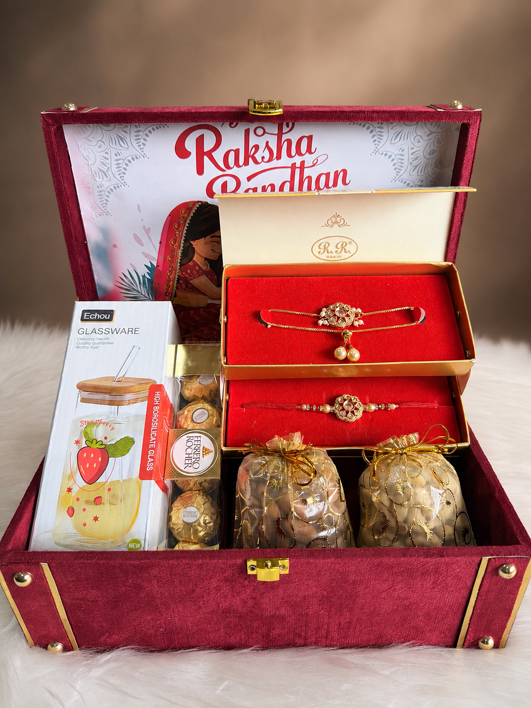 Premium velvet box hamper