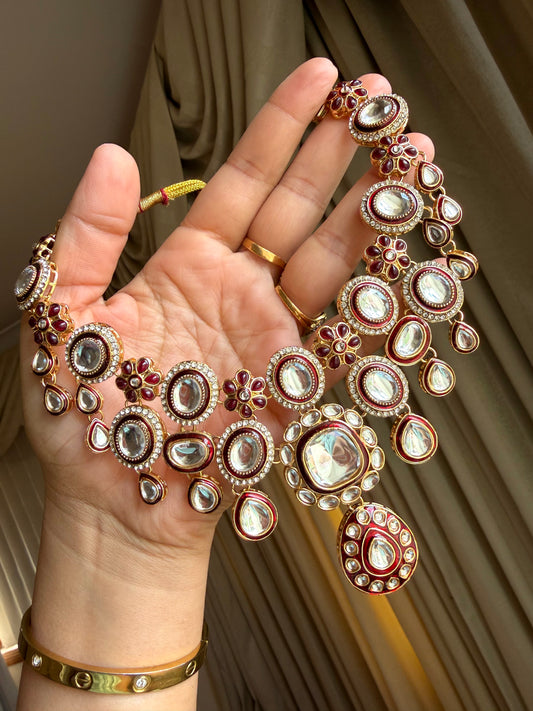 Kundan necklace set
