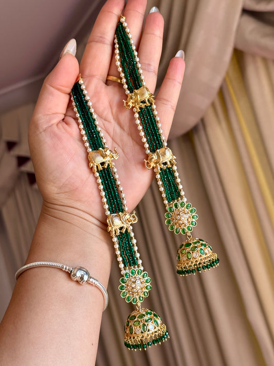 Premium jhumki with attached sehare