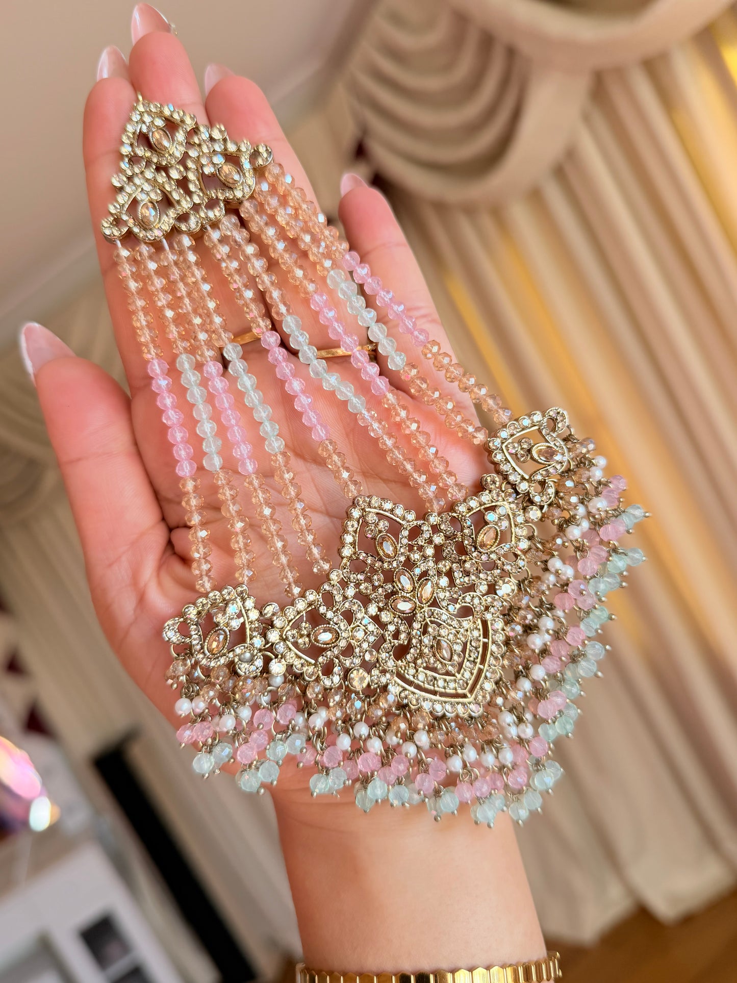 Heavy Polki necklace set