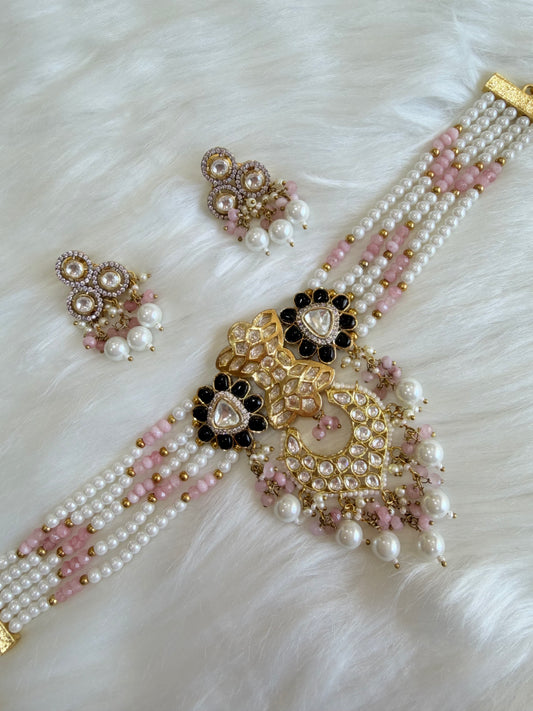 Premium polki kundan chokar set