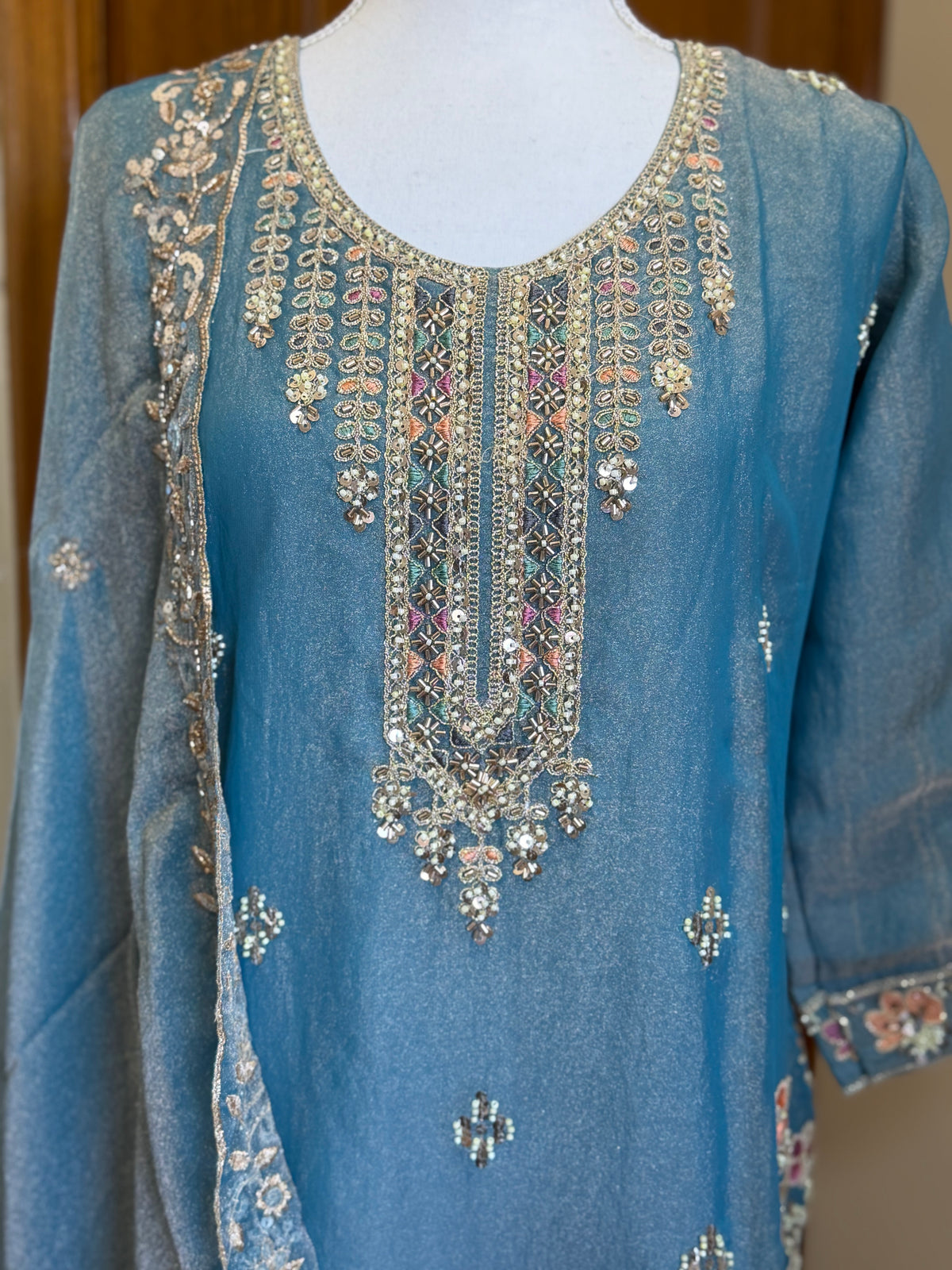 Premium Heavy Embroidered 3-Piece Suit