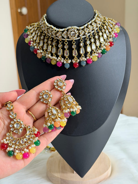 Kundan necklace set