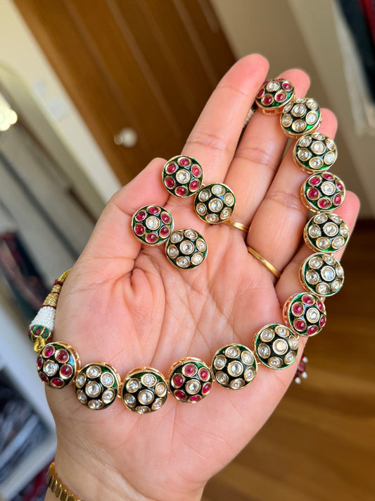 Kundan necklace set