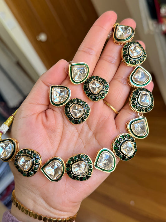 Kundan necklace set