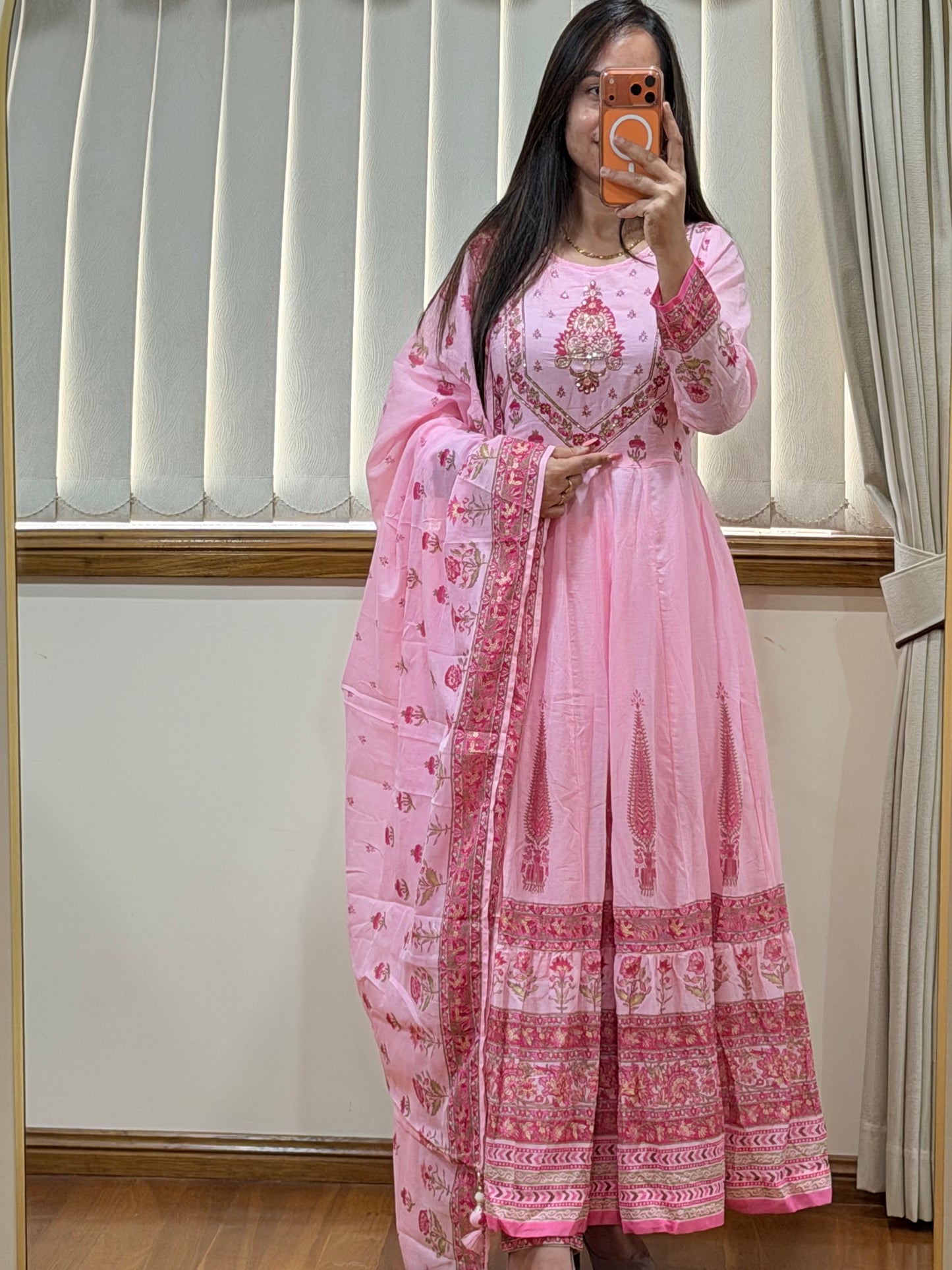 Premium Cotton anarkali