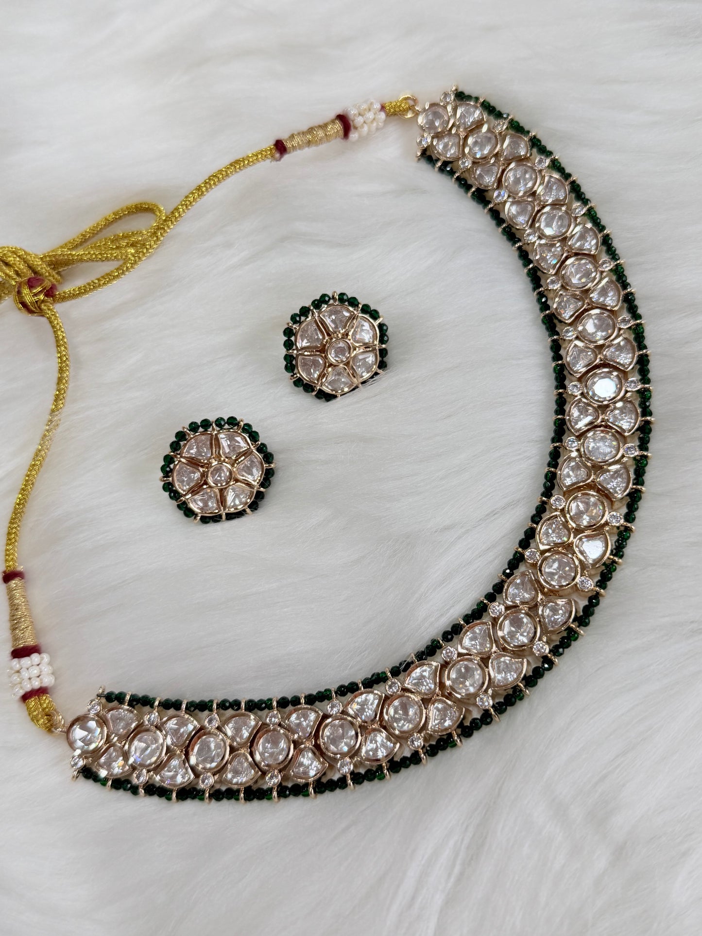 Tyani inspired necklace set(Green)