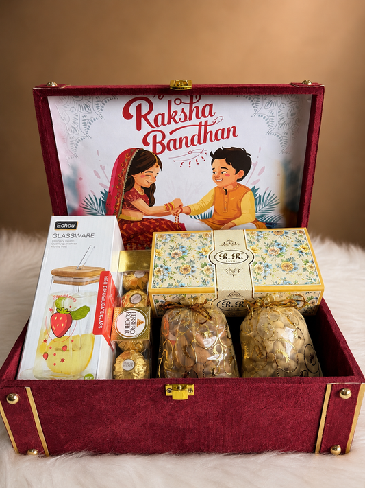 Premium velvet box hamper