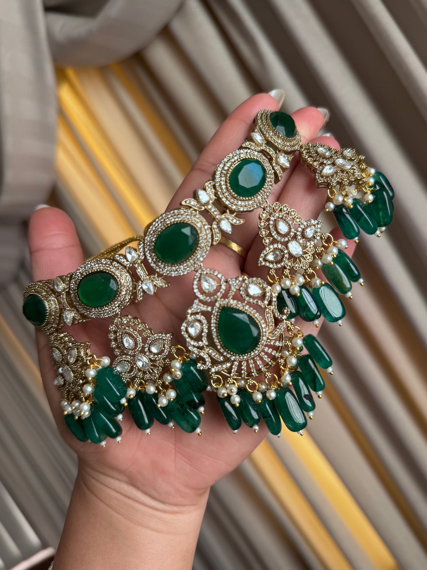 Premium moissanite necklace set