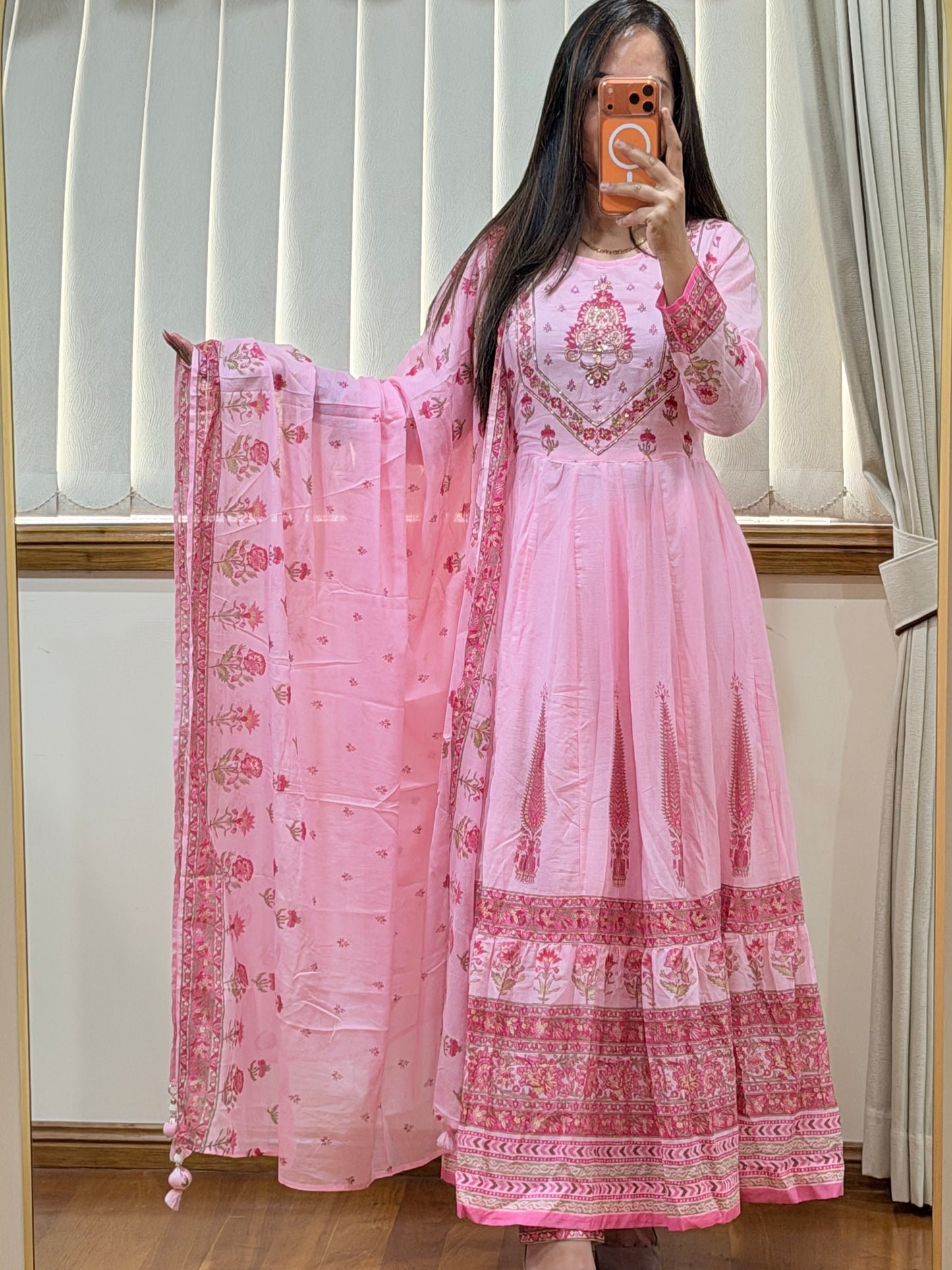 Premium Cotton anarkali