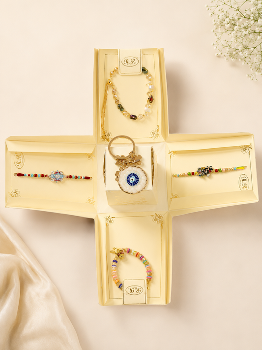Rakhi combo(Bracelet colour may vary)