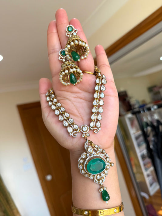 Premium moissanite necklace set