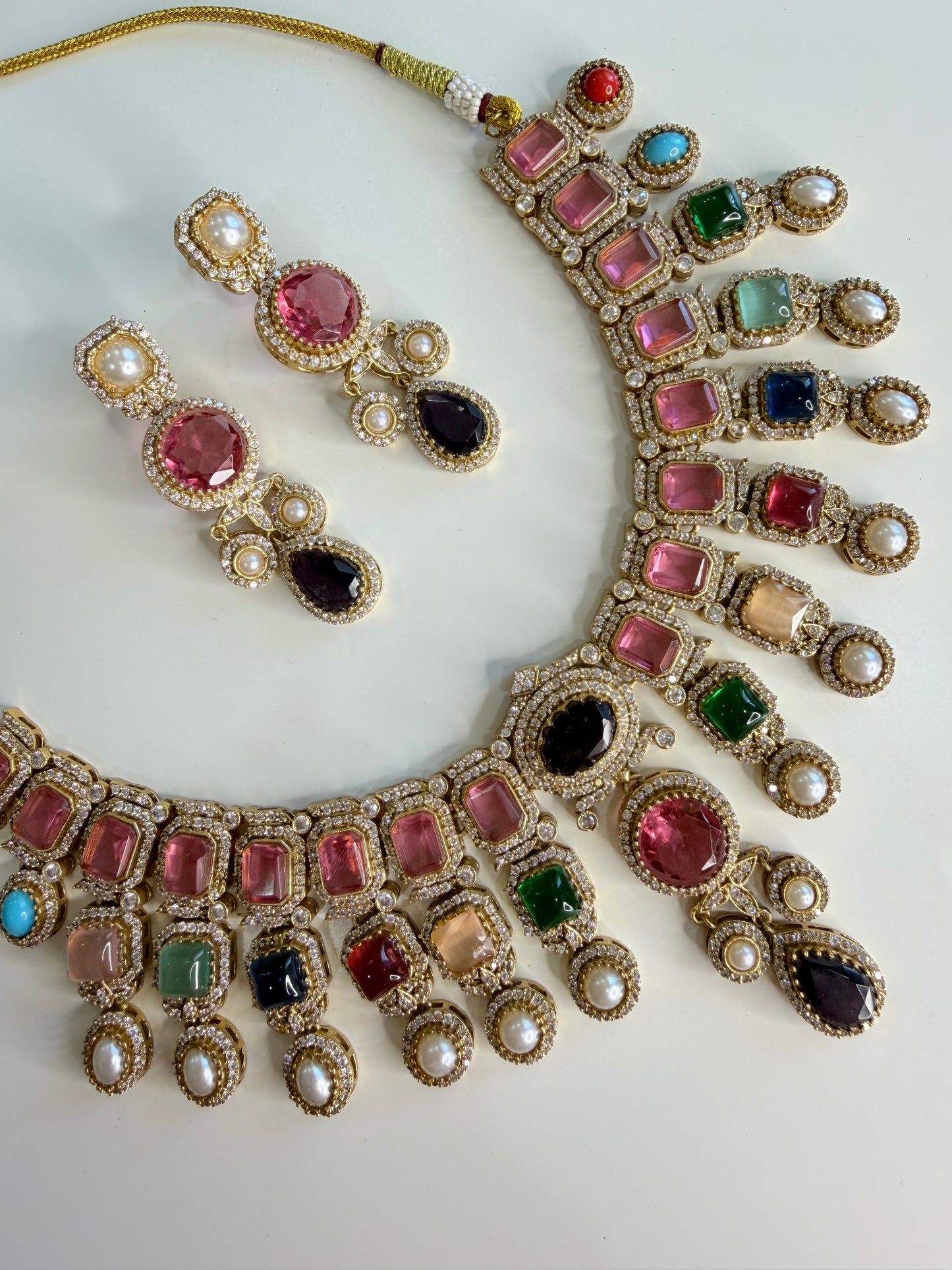 Premium moissanite necklace set