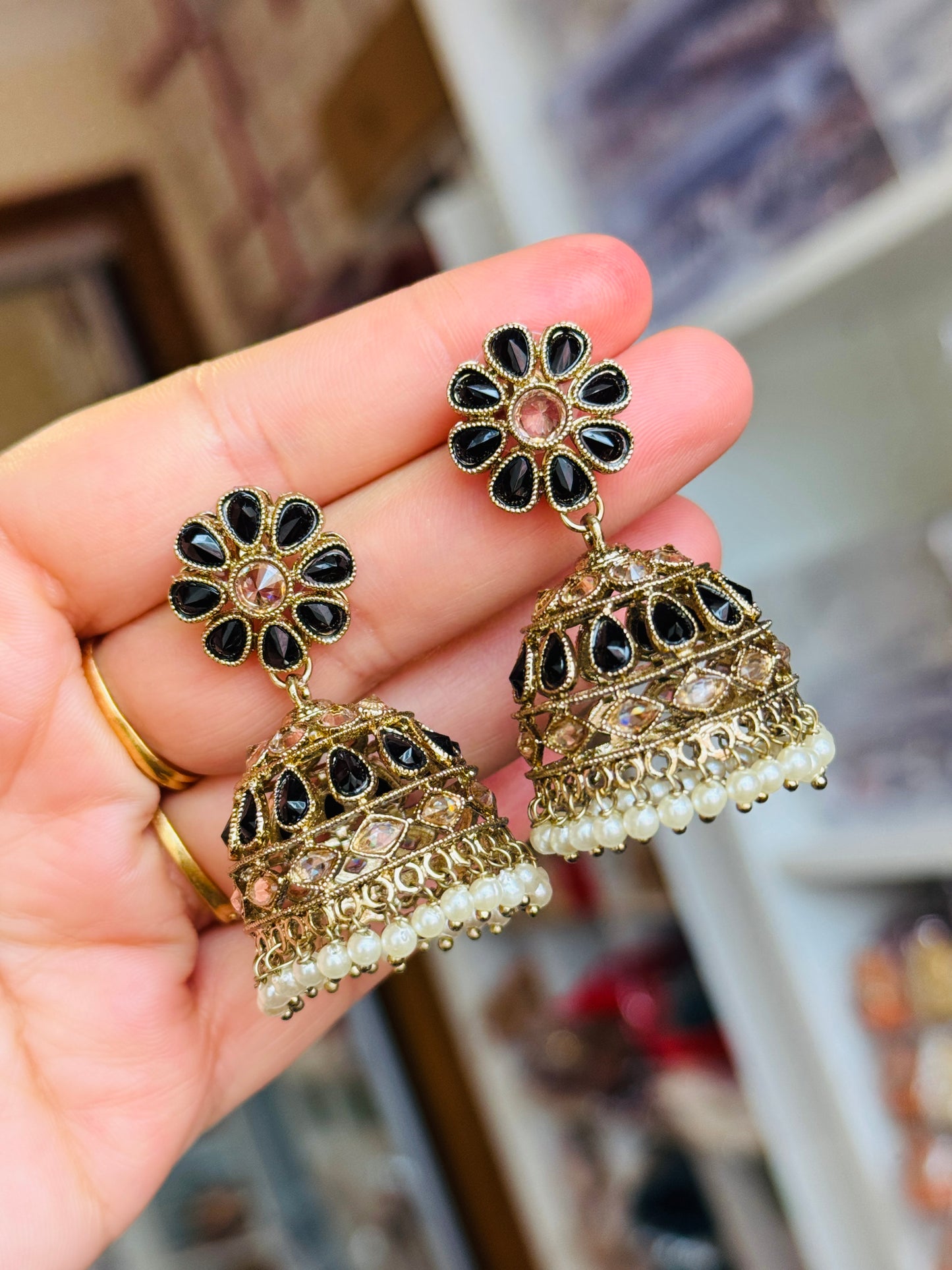 Small Polki jhumki