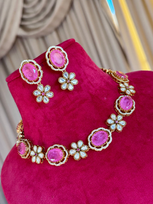 Premium moissanite necklace set