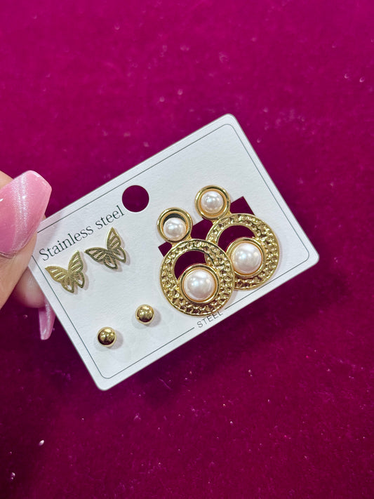 Anti tarnish earrings combo