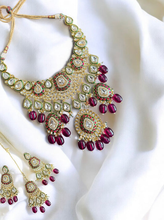 Kundan necklace set