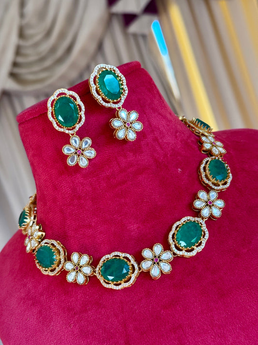 Premium moissanite necklace set