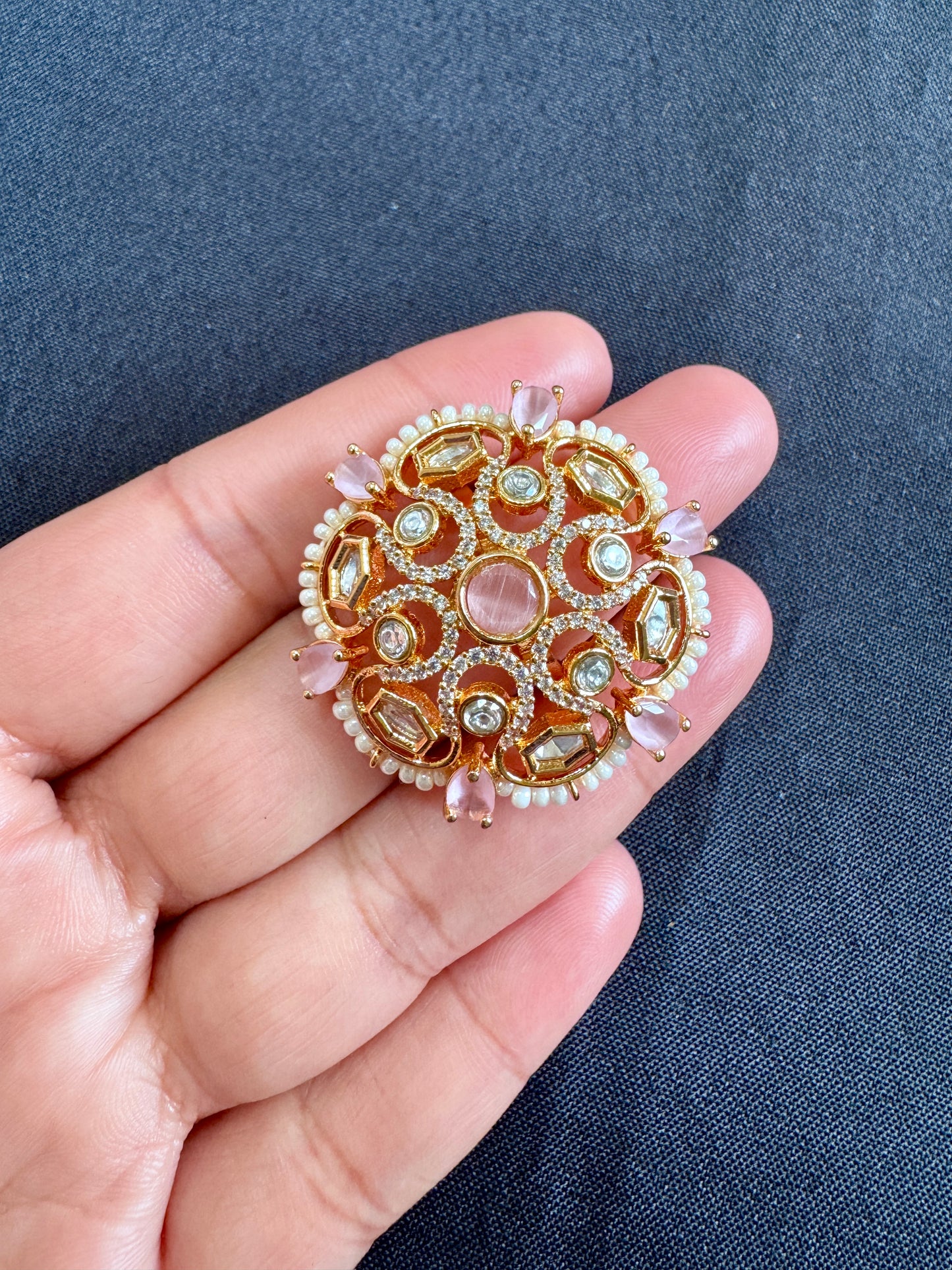 Premium tyani kundan ring( Adjustable)