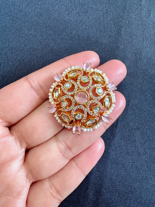 Premium tyani kundan ring( Adjustable)