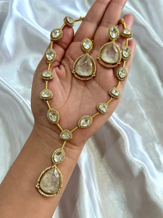 Premium moissanite necklace set