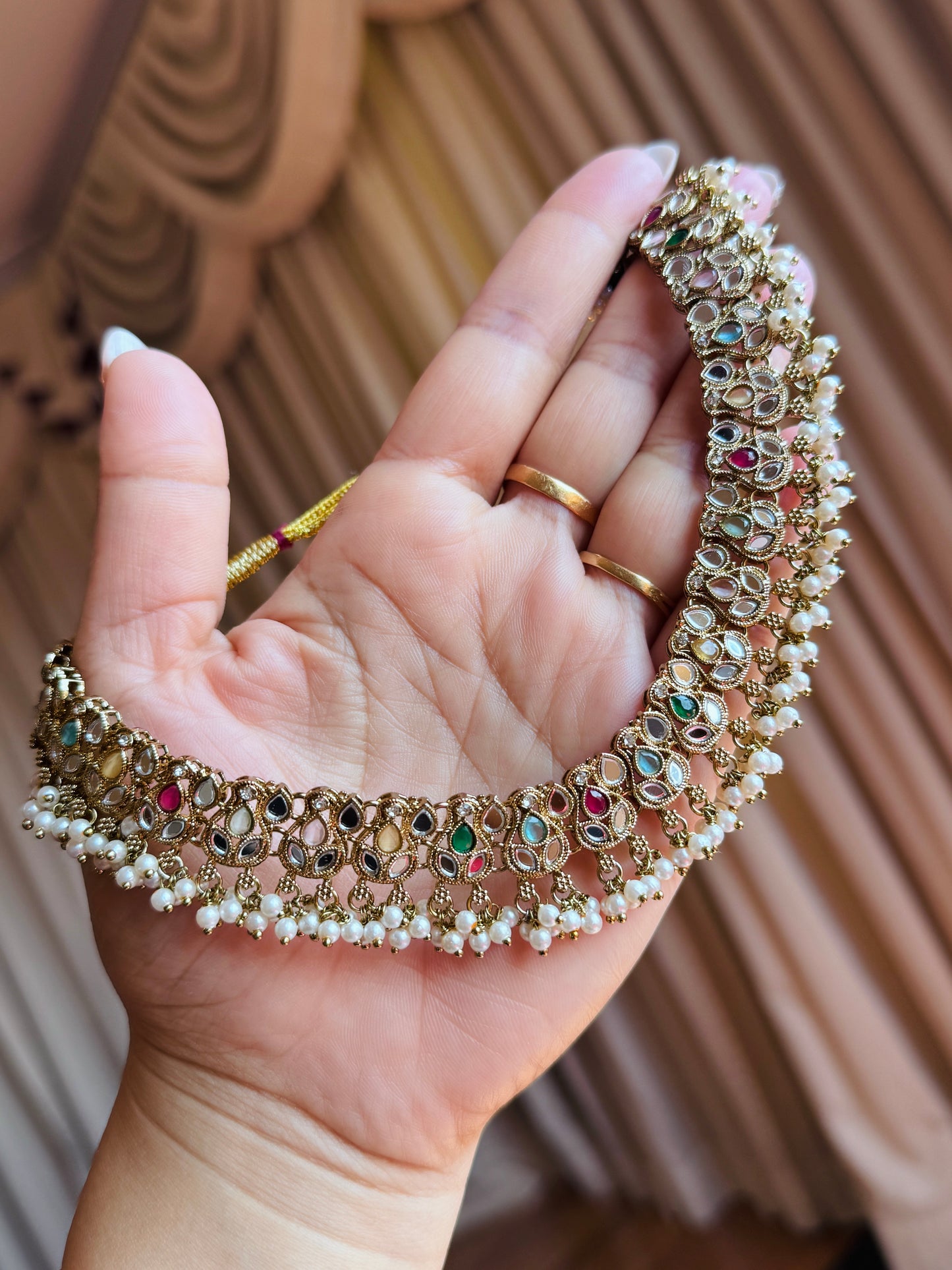 Mirror necklace set multi